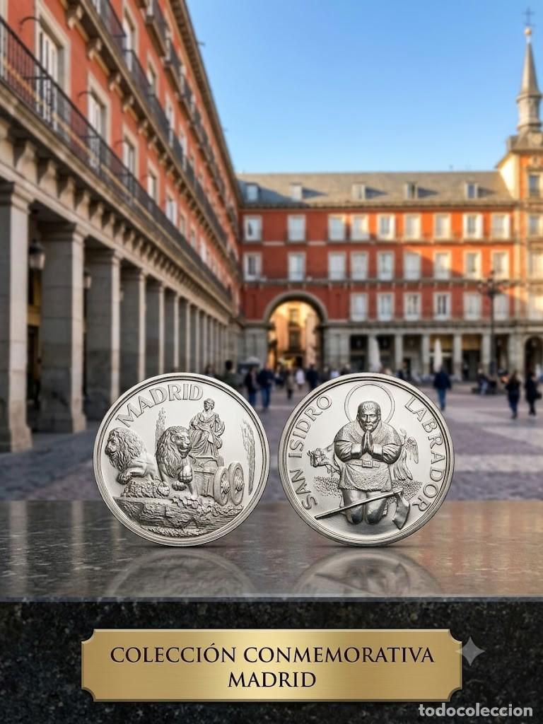 M&uuml;nzen von Spanien: Estuche dos monedas plata conmemorativas de Madrid La Cibeles San Isidro