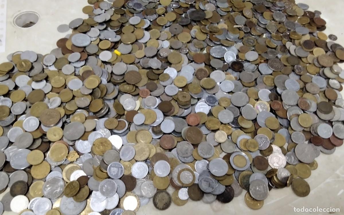 Monedas de Espa&ntilde;a: LOTE DE APROX 7 KGR DE MONEDA VARIADA , MAYORIA ESPA&Ntilde;OLA , ALGUN CARTUCHO , VER FOTOS
