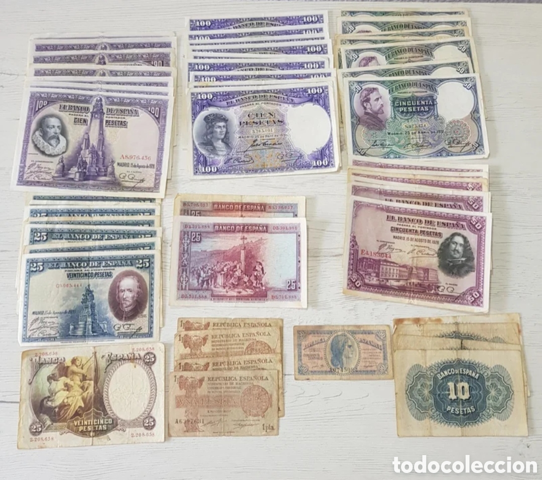 Monedas de Espa&ntilde;a: PACK BILLETES ESPA&Ntilde;OLES ANTIGUOS