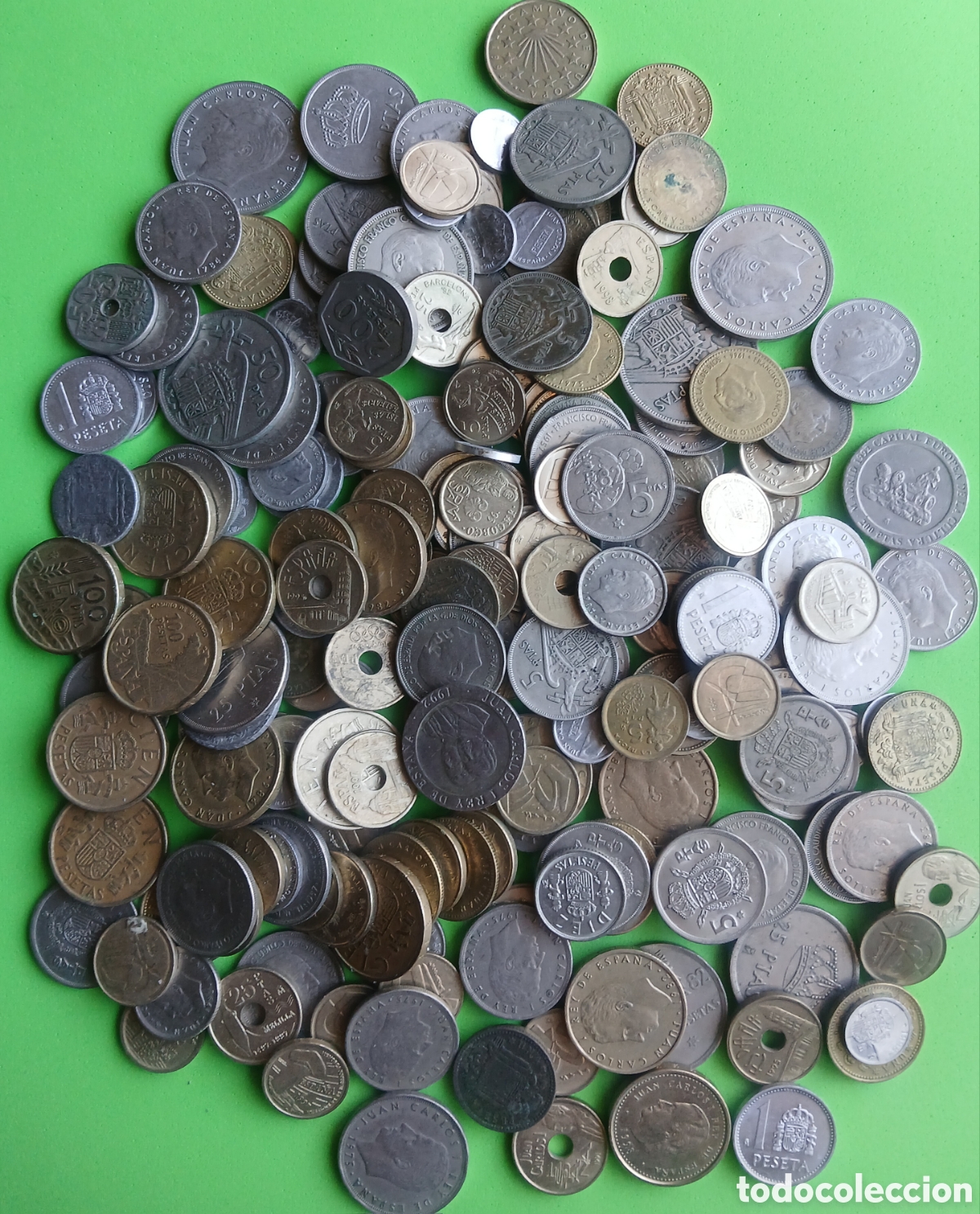 Monedas de Espa&ntilde;a: Espa&ntilde;a mezcla de monedas-950 gramos.