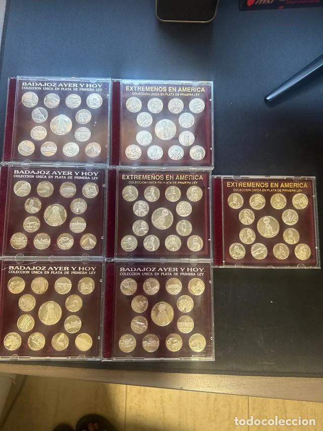 Monedas de Espa&ntilde;a: 7 Estuches monedas plata 1&ordf; Ley