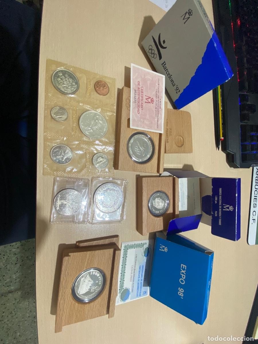 Monedas de Espa&ntilde;a: Lote Monedas de plata espa&ntilde;olas y del mundo
