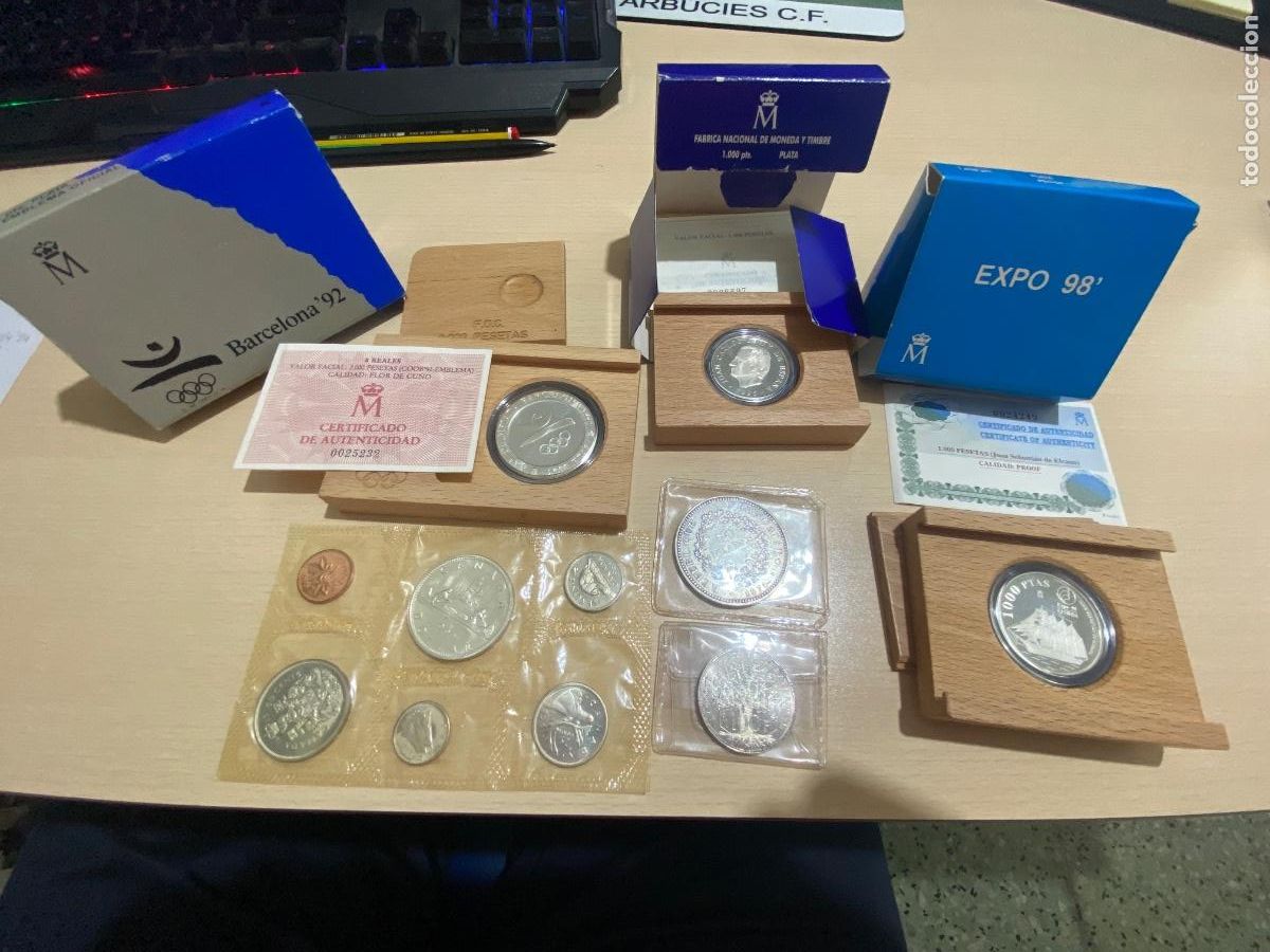 Monedas de Espa&ntilde;a: Lote Monedas de plata espa&ntilde;olas y del mundo
