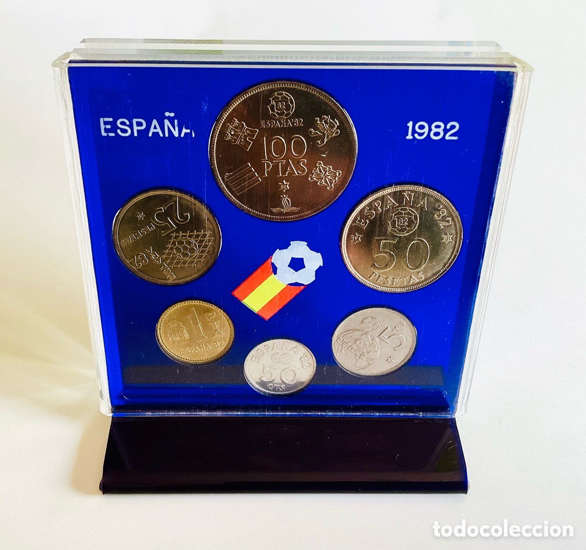 Monedas de Espa&ntilde;a: MUNDIAL ESPA&Ntilde;A 82 - CURIOSO ESTUCHE ACR&Iacute;LICO FNMT - MONEDAS CONMEMORATIVAS