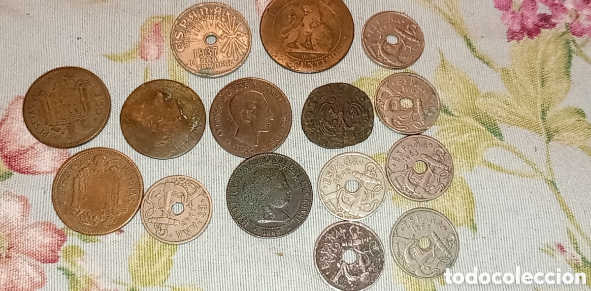 Monedas de Espa&ntilde;a: Lote monedas antiguas espa&ntilde;a