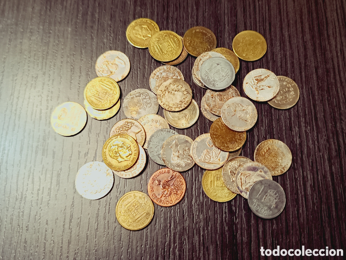 Monedas de Espa&ntilde;a: Lote 39 Antiguas Monedas Historia de la Peseta