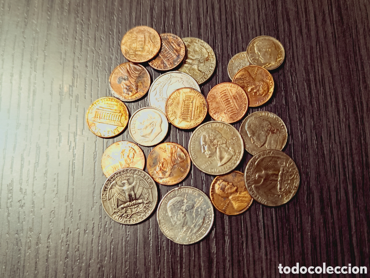 Monedas de Espa&ntilde;a: Lote 24 Monedas Estadounidenses