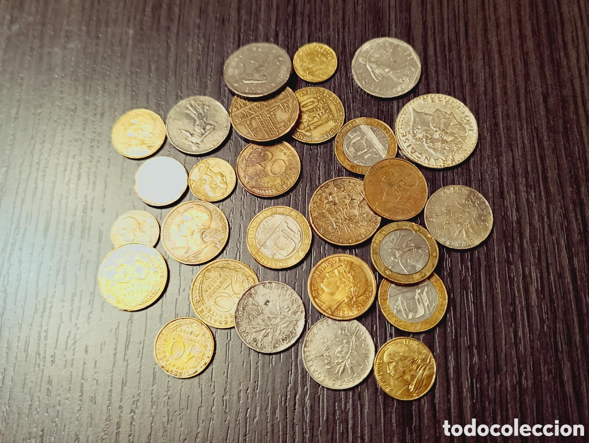 Monedas de Espa&ntilde;a: Lote 28 Antiguas Monedas Francesas