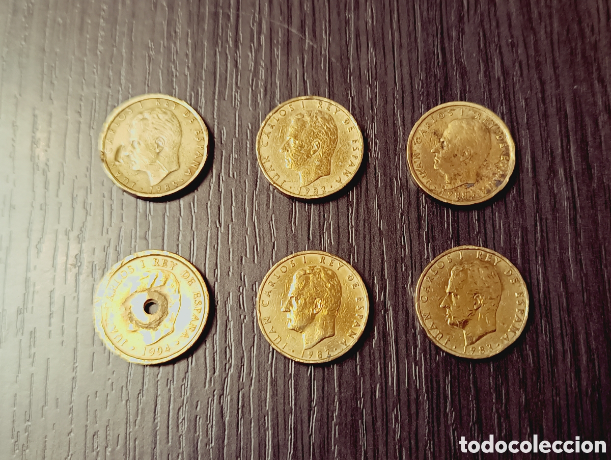 Monedas de Espa&ntilde;a: Lote 6 Antiguas Monedas 100 Pesetas