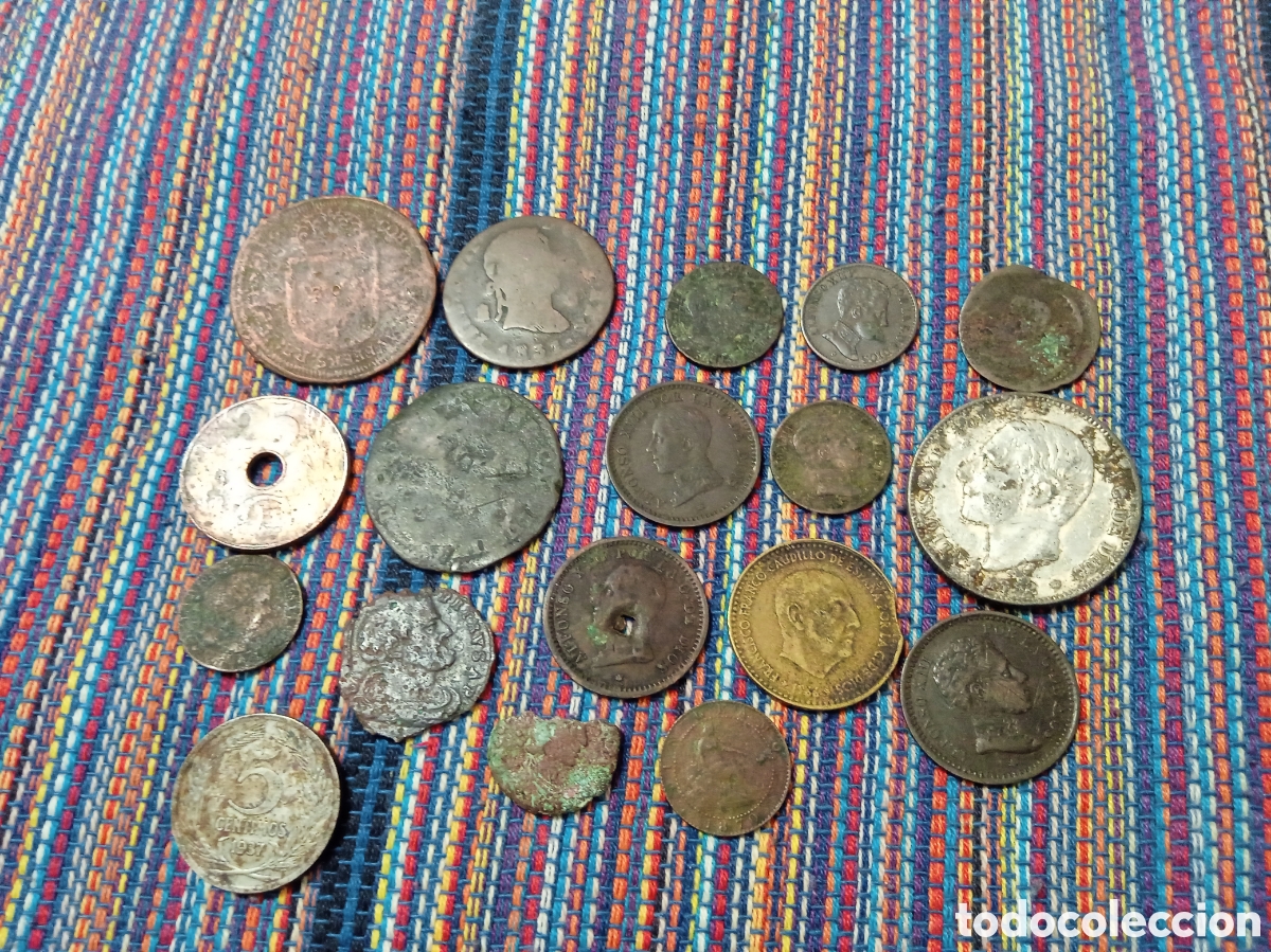 Monedas de Espa&ntilde;a: 2CAJ- LOTE DIVERSO ESPA&Ntilde;A EXTRANJERO A CLASIFICAR IDENTIFICAR VER FOTOS