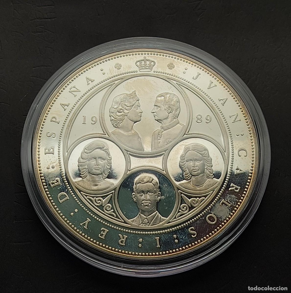 Monedas de Espa&ntilde;a: ESPA&Ntilde;A A&Ntilde;O 1989 10.000 PTAS PLATA V CENTENARIO PESO 168,75 GR BONITA MONEDA