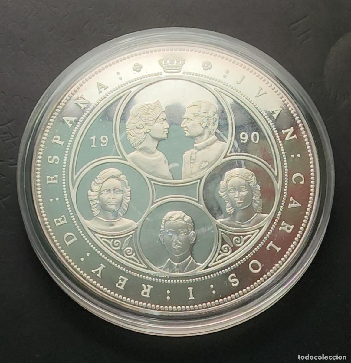 Monedas de Espa&ntilde;a: ESPA&Ntilde;A A&Ntilde;O 1990 10.000 PTAS PLATA V CENTENARIO PESO 168,75 GR