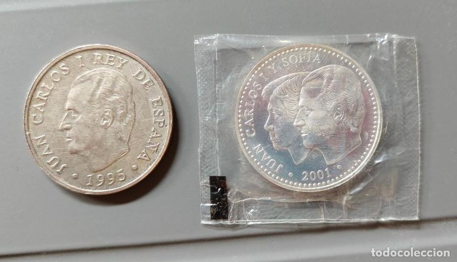 Monedas de Espa&ntilde;a: 2 Monedas 2000 Pesetas Plata Conmemorativas