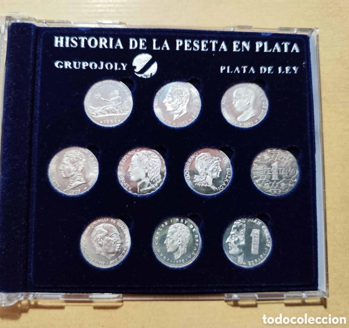 Monedas de Espa&ntilde;a: Colecci&oacute;n Historia de la peseta en plata
