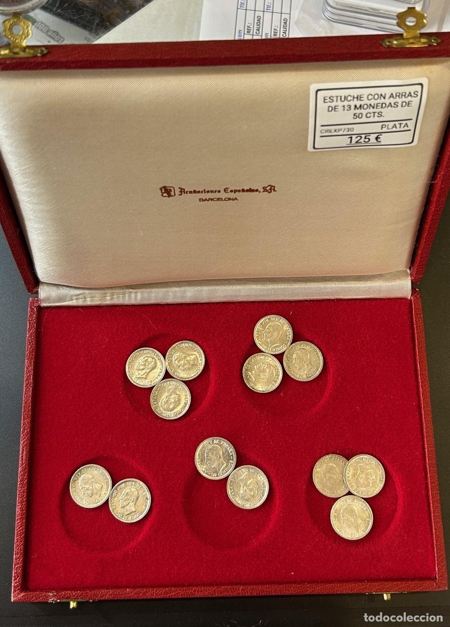 M&uuml;nzen von Spanien: CREXP730BIS ARRAS 13 MONEDAS DE 50 CENTIMOS PLATA