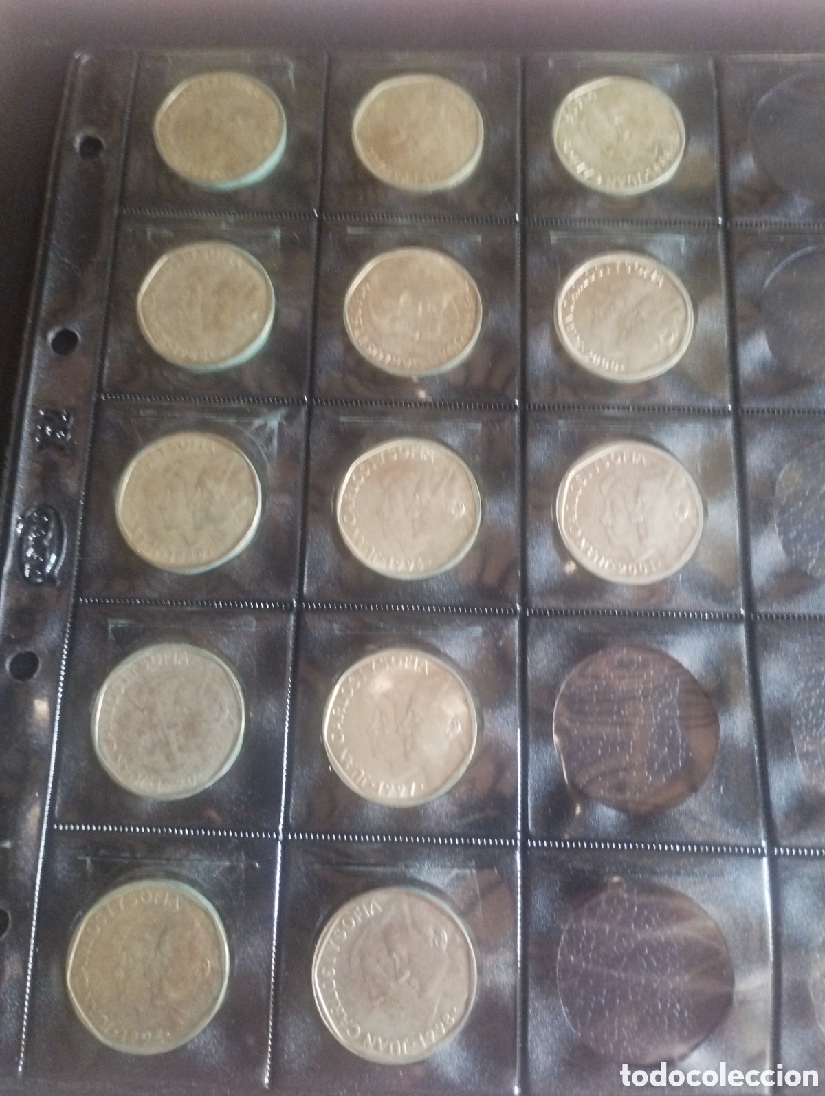 Moedas de Espanha: Hoja con todas las monedas de 500pesetas total 13 diferentes