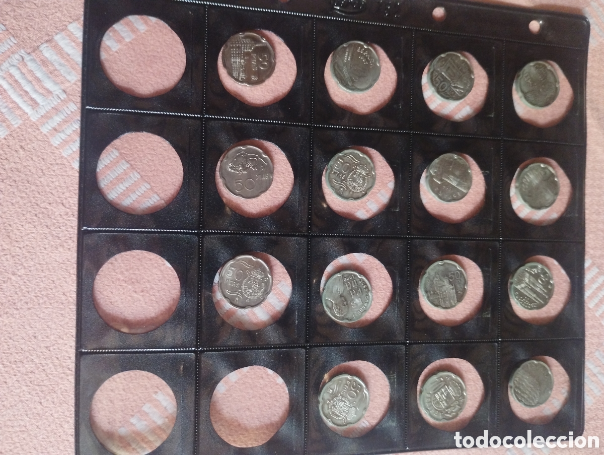 Monedas de Espa&ntilde;a: Colecci&oacute;n completa de todas las monedas de 50 pesetas las peque&ntilde;as