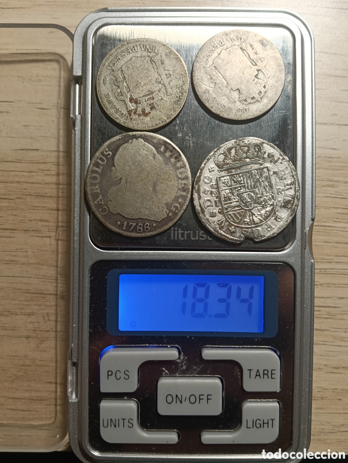 Monnaies d'Espagne: Monedas Plata desgastadas