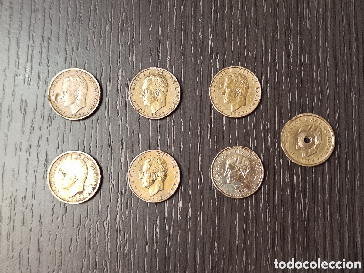 Coins of Spain: Lote 7 Antiguas Monedas 100 Pesetas