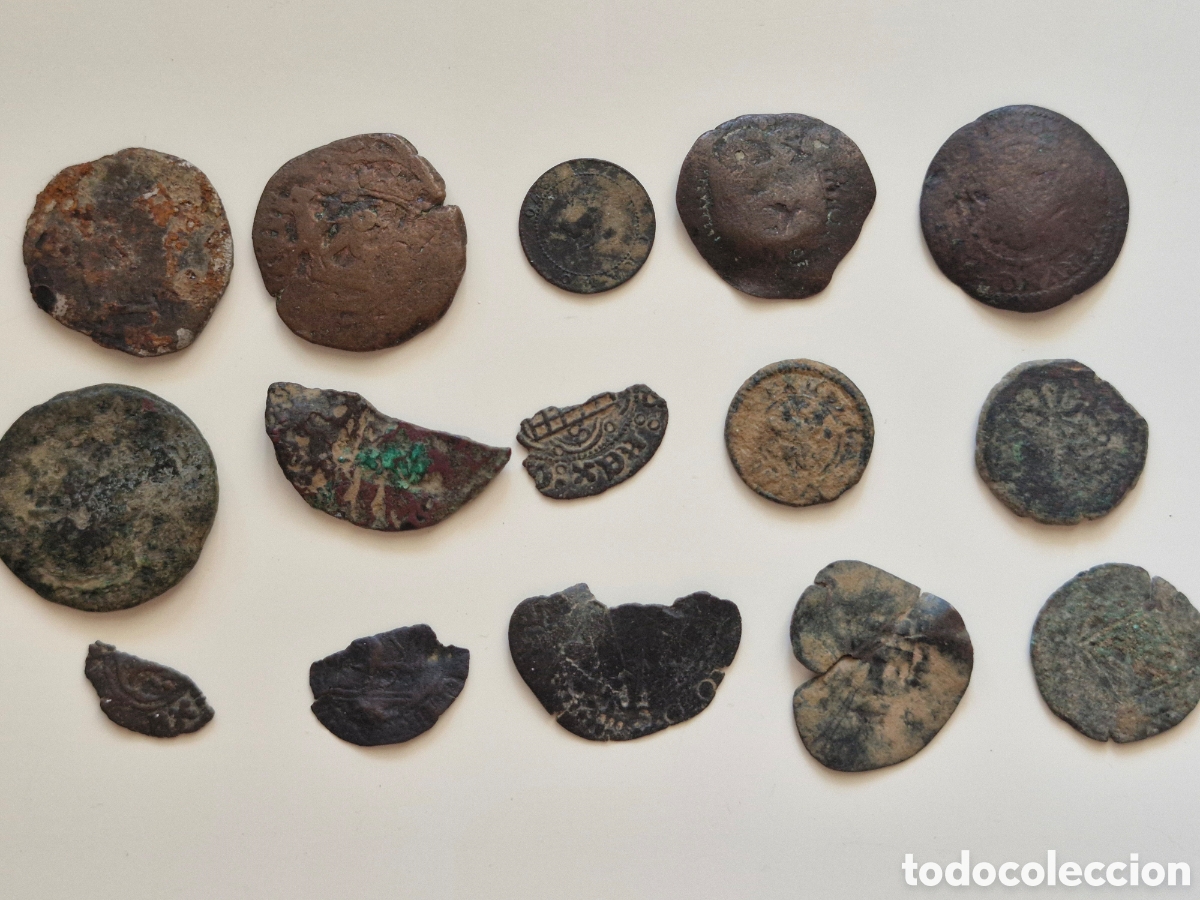 Monedas de Espa&ntilde;a: Lote de monedas antiguas
