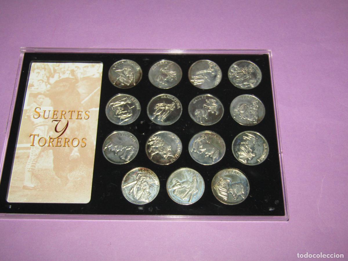Monedas de Espa&ntilde;a: Colecci&oacute;n Completa de Medallas SUERTES Y TOREROS en Plata de Ley 925