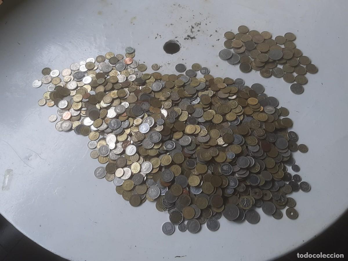 Moedas de Espanha: Lote de 6.200 gramos de monedas espa&ntilde;olas de los 70, 80 y 90