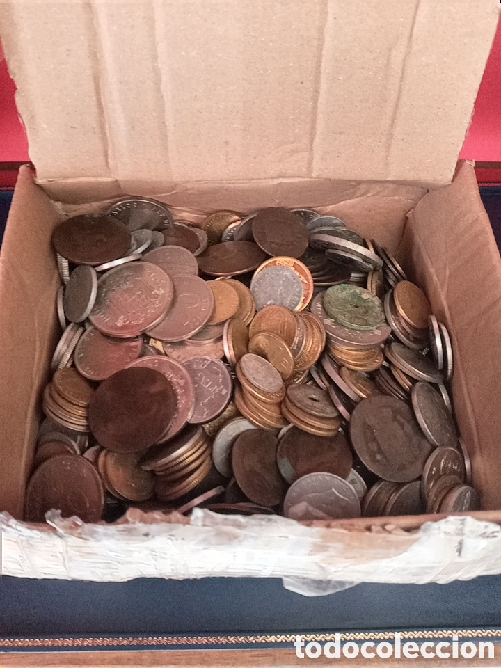 Monedas de Espa&ntilde;a: M&Aacute;S DE 3KG.DE MONEDAS ANTIGUAS DIVERSAS