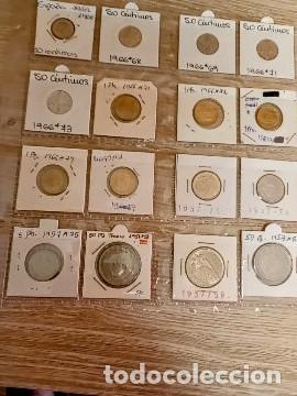 Monedas de Espa&ntilde;a: LOTE 16 MONEDAS FRANCO SC ENCARTONADAS