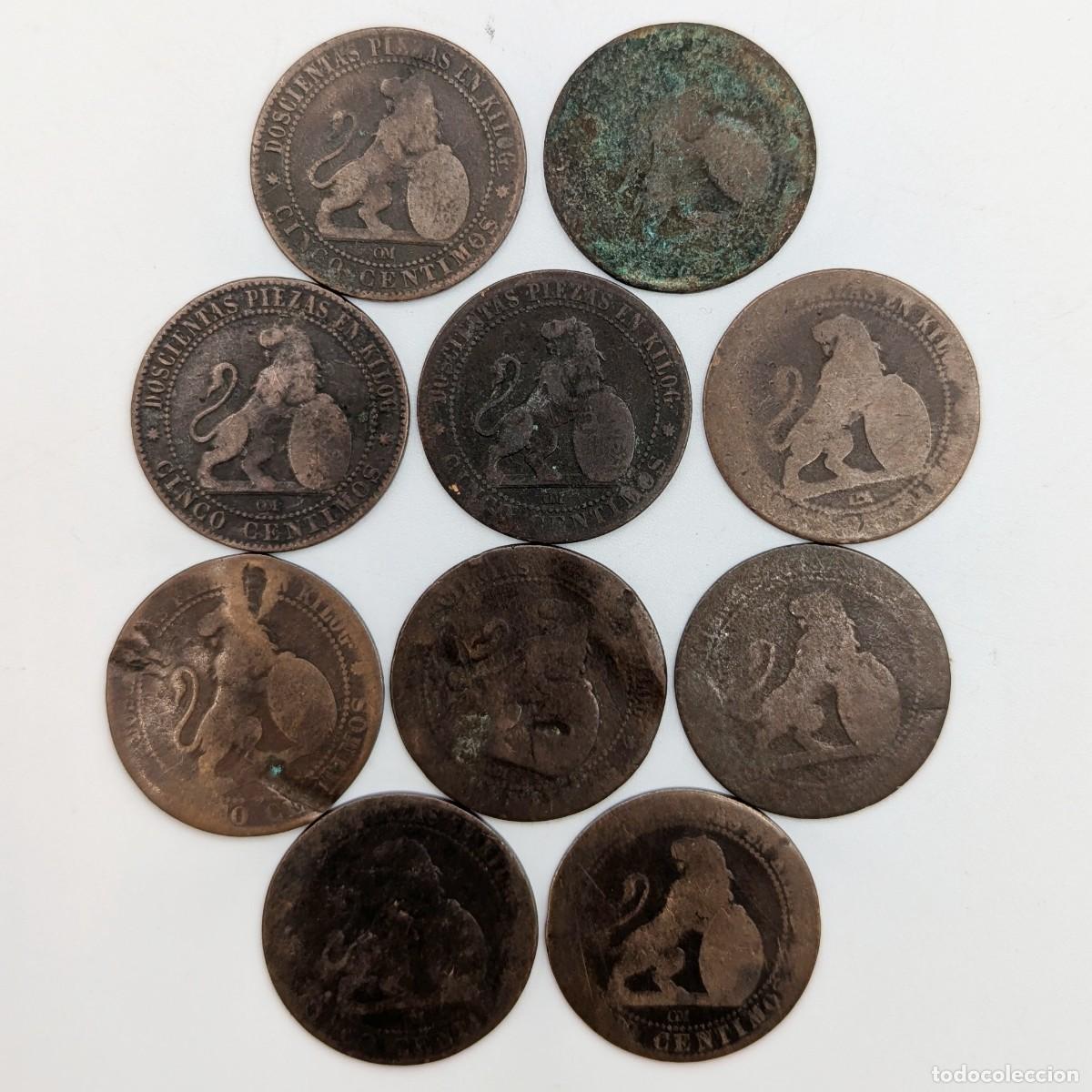 Monedas de Espa&ntilde;a: Monedas de 2 c&eacute;ntimos (10) - Espa&ntilde;a - Foto 3