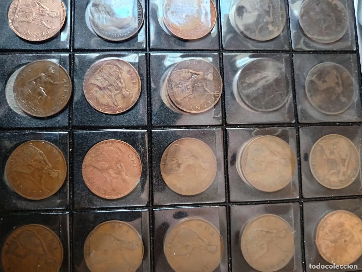 Monedas de Espa&ntilde;a: Lote de 5 Albunes de monedas francesas, inglesas variadas y espa&ntilde;olas