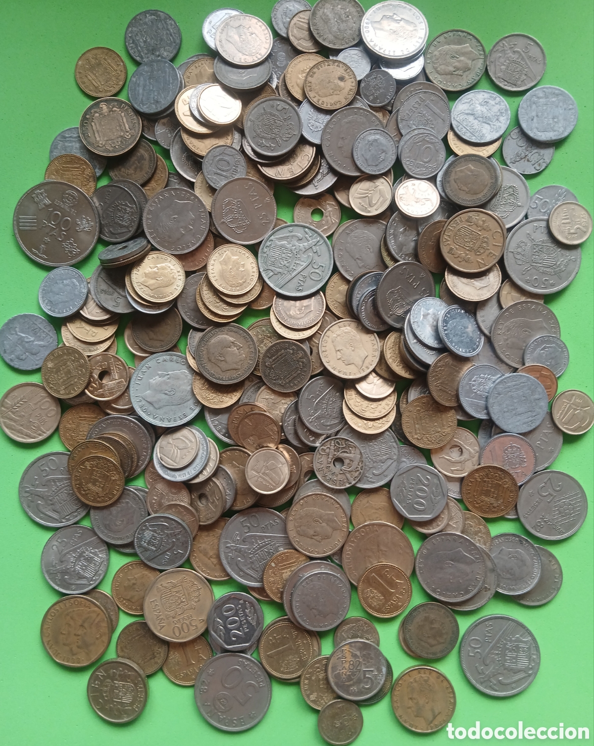 Monedas de Espa&ntilde;a: Espa&ntilde;a lote 1300 gramos de monedas ( 1 kilo 300 gramos)