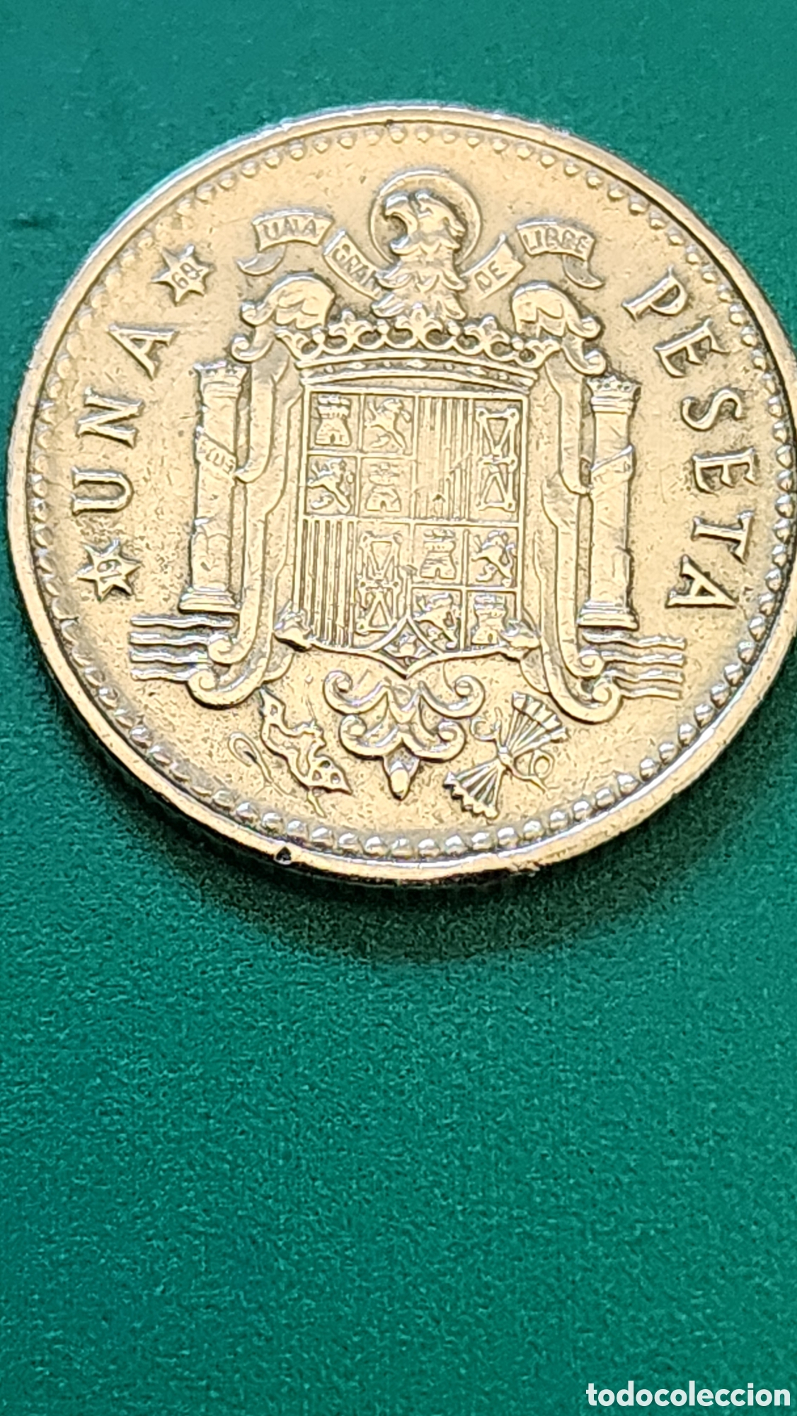 Monedas de Espa&ntilde;a: Moneda 1 Peseta 1966 (*69) Francisco Franco - Bronce de Aluminio - EBC
