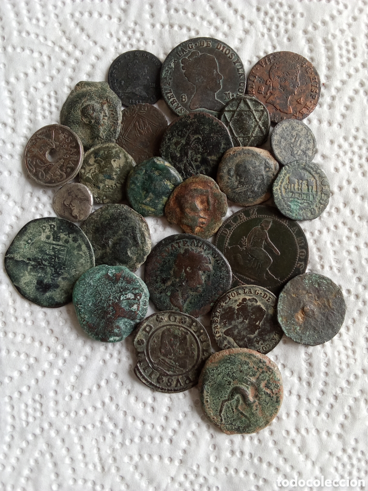 Monedas de Espa&ntilde;a: LOTE DE MONEDAS ANTIGUAS