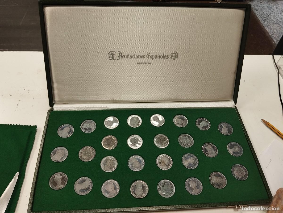 Monedas de Espa&ntilde;a: COLECCI&Oacute;N 28 MONEDAS DE PLATA FINA &rdquo;REINAS DE ESPA&Ntilde;A&rdquo;. ACU&Ntilde;ACIONES ESPA&Ntilde;OLAS S.A.
