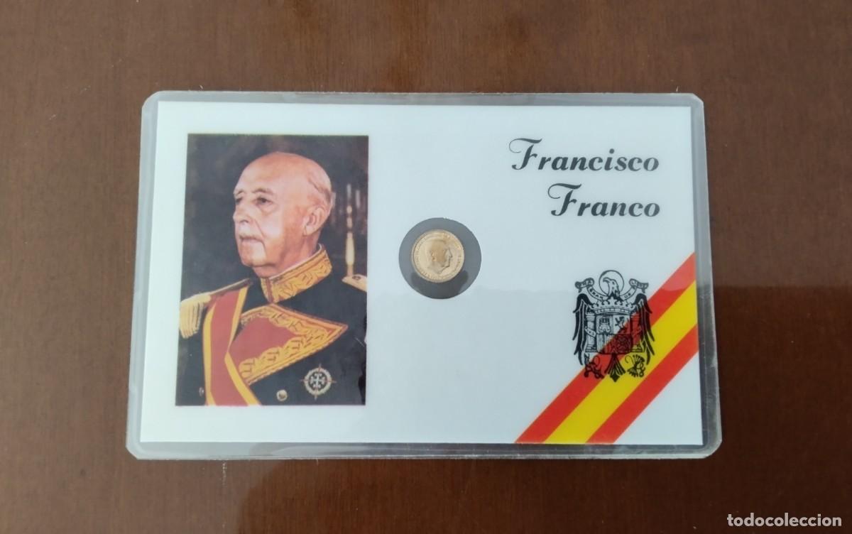 Monedas de Espa&ntilde;a: TARJETA CONMEMORATIVA DE FRANCO CON MONEDA