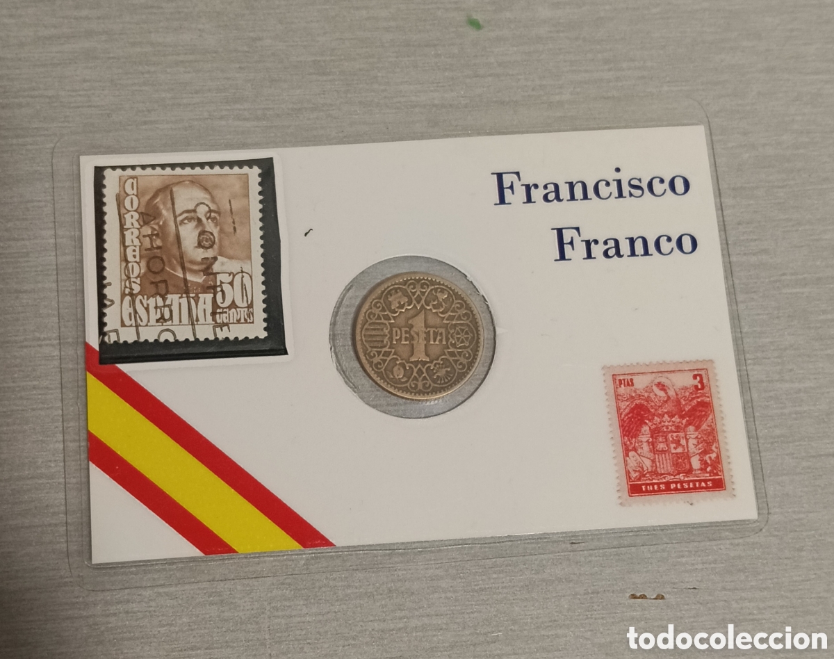 Monedas de Espa&ntilde;a: Tarjeta conmemorativa y de colecci&oacute;n dedicada a Francisco Franco.