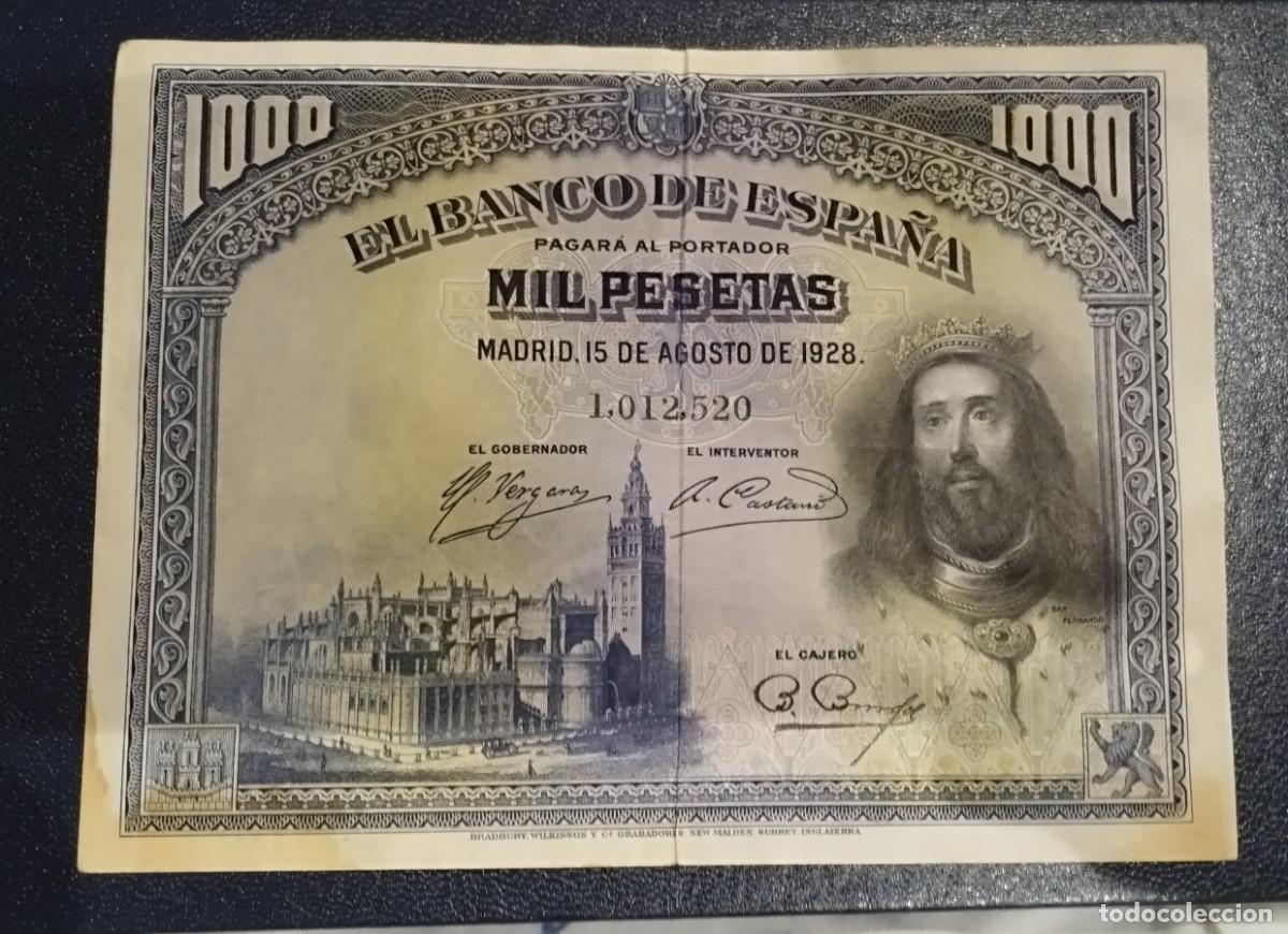 Monedas de Espa&ntilde;a: BILLETE DE 1000 PESETAS DE 1928