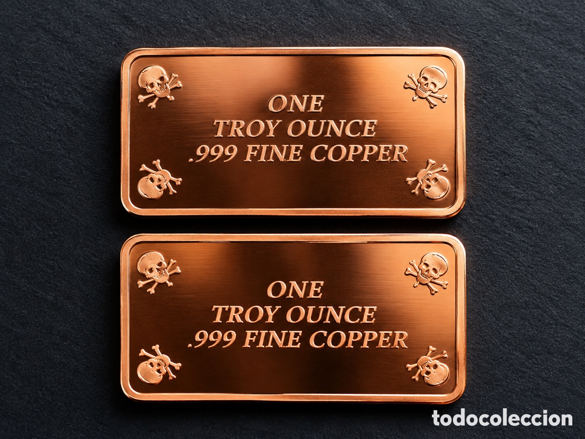 Monedas de Espa&ntilde;a: Lote 2 onzas Troy cobre - Foto 2