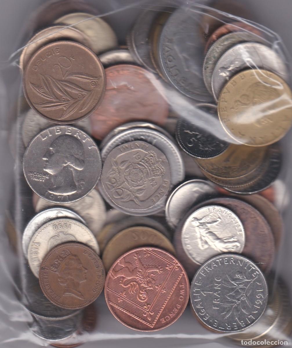 Monedas de Espa&ntilde;a: Lote 100 monedas extranjeras Mbc.