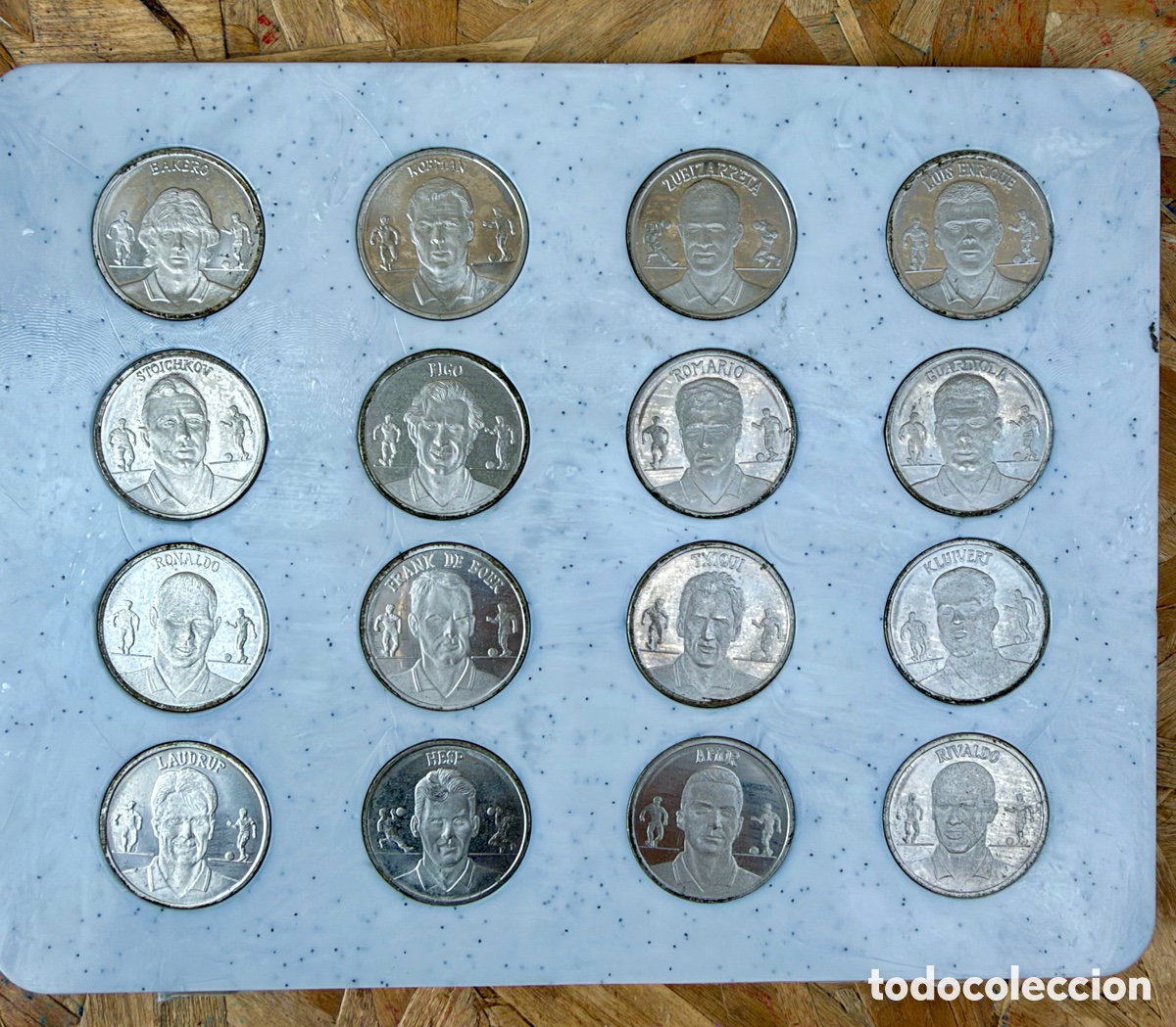 Monedas de Espa&ntilde;a: Colecci&oacute;n 16 monedas FC Barcelona 90s Dream Team