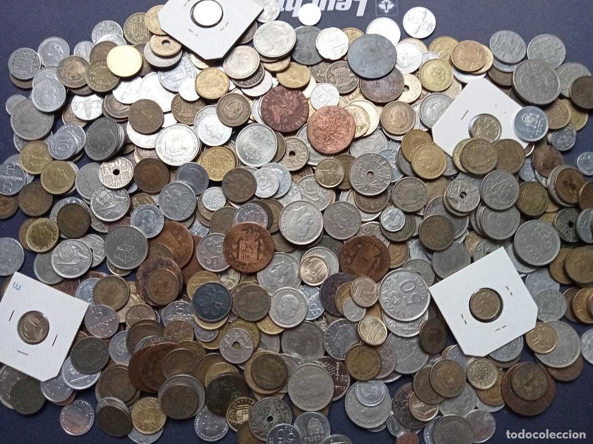Monedas de Espa&ntilde;a: LOTE DE 2 KILOS DE MONEDA ESPA&Ntilde;OLA DE FERNANDO VII A JUAN CARLOS I (1808-2001)