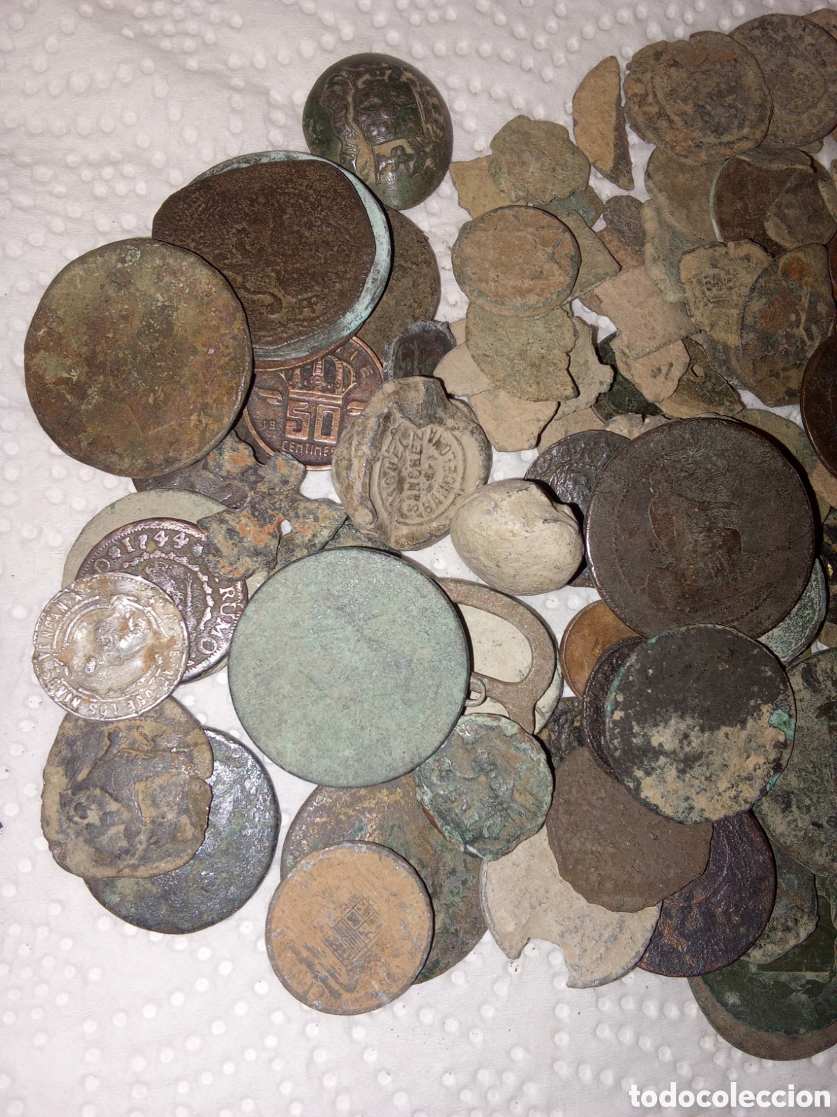 Monedas de Espa&ntilde;a: LOTE DE 119 MONEDAS ANTIGUAS - Foto 2