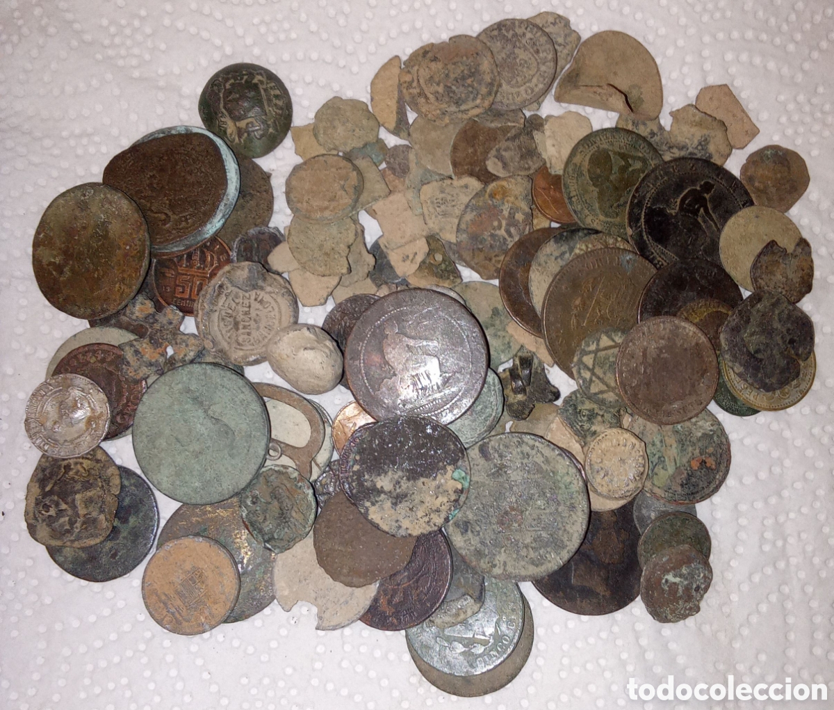 Monedas de Espa&ntilde;a: LOTE DE 119 MONEDAS ANTIGUAS - Foto 1