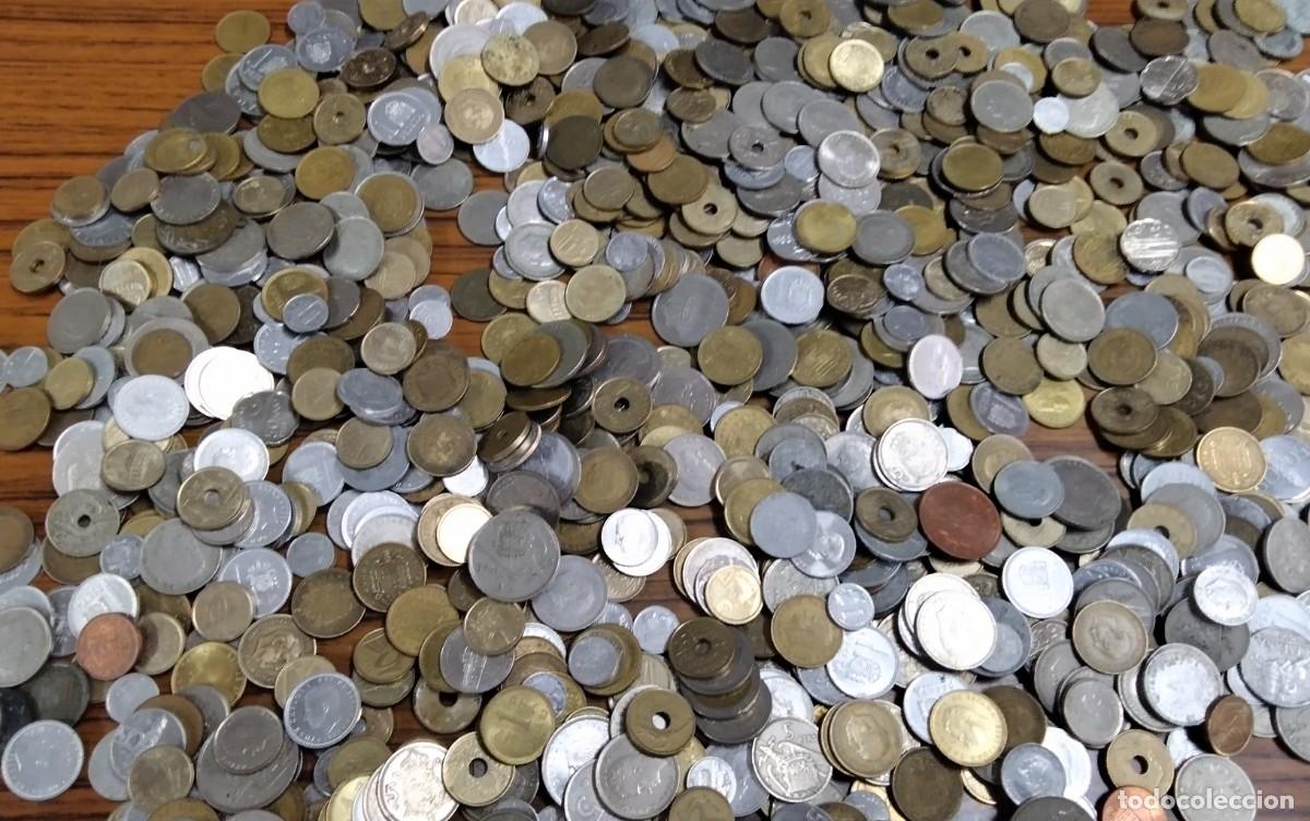 Monedas de Espa&ntilde;a: 4 KGR APROX DE MONEDA ESPA&Ntilde;OLA ANTIGUA CIRCULADA PARA CATALOGAR