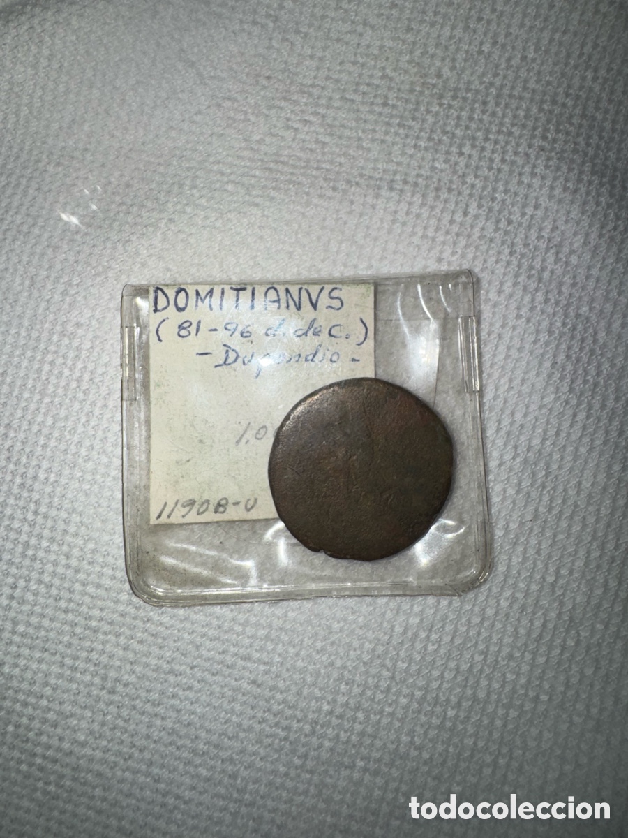 Monedas de Espa&ntilde;a: Dupondio de Domiciano (81-96 d.C.) - Moneda Romana de Bronce