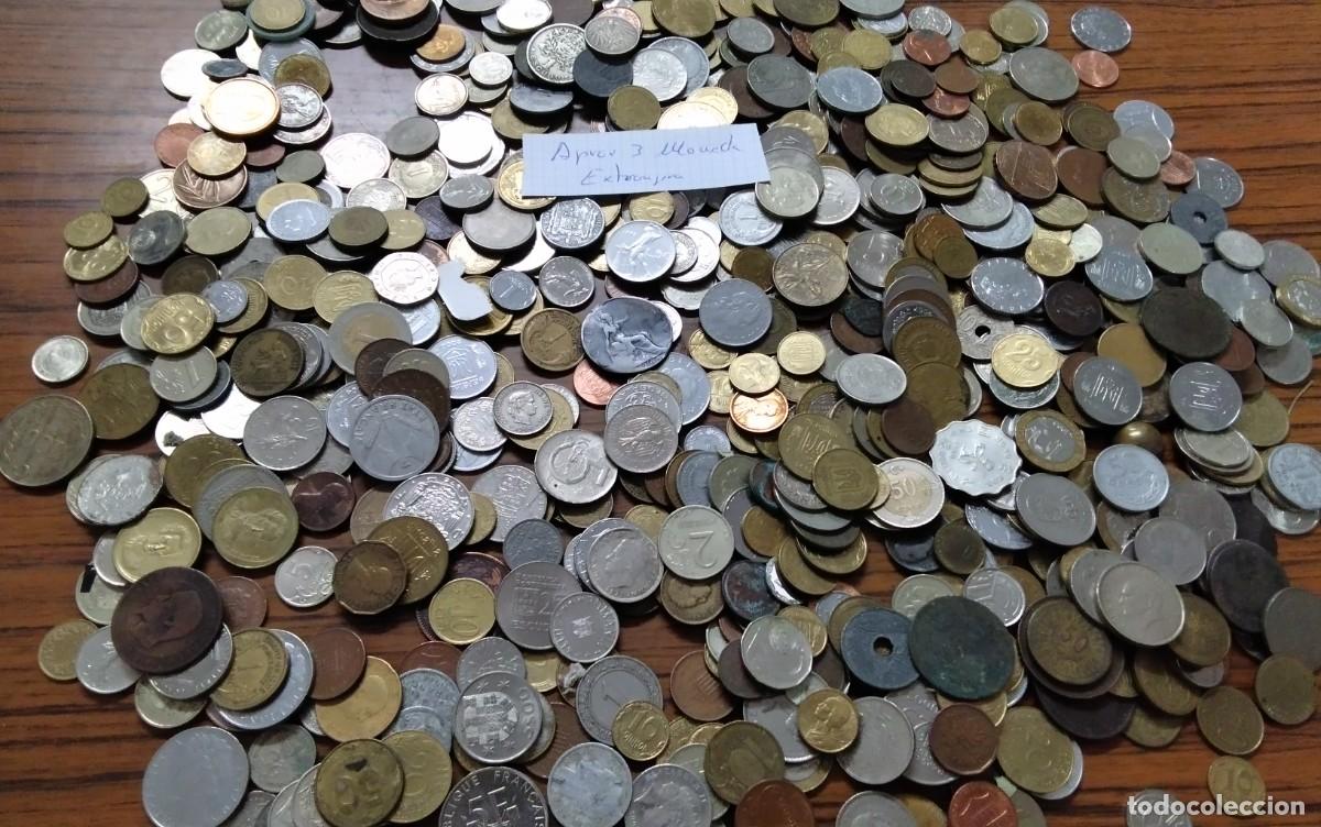 Monnaies d'Espagne: LOTE DE APROX 3 KGR DE MONEDA EXTRANJERA CIRCULADA PARA CATALOGAR