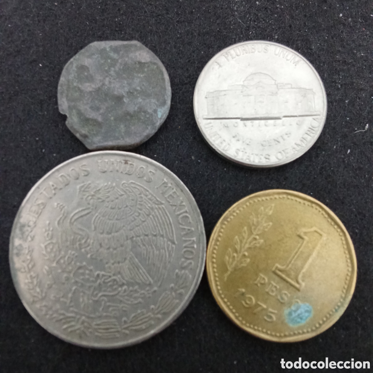 Monedas de Espa&ntilde;a: Lote 4 monedas distintas internacionales - Foto 2