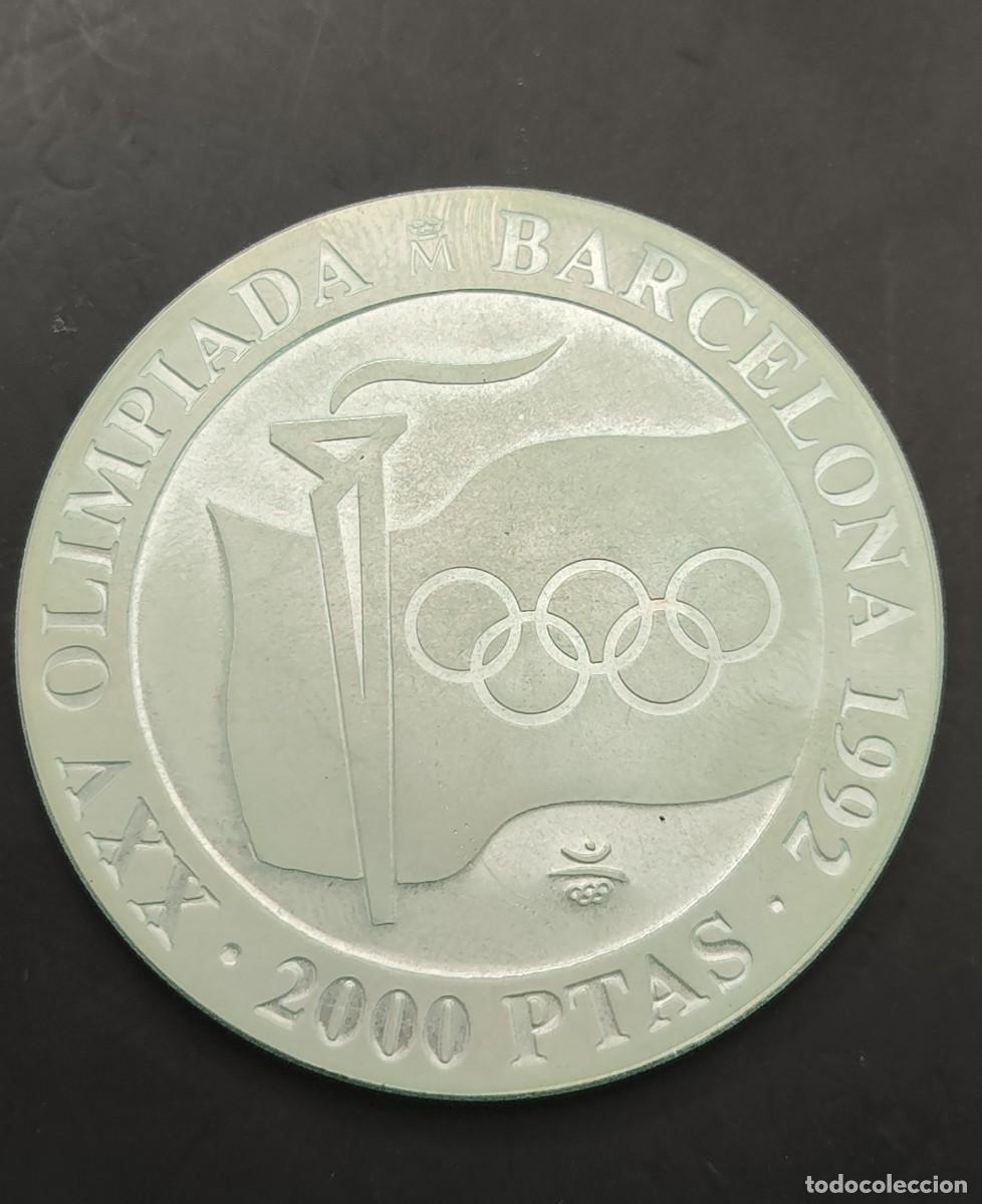 Monnaies d'Espagne: ESPA&Ntilde;A A&Ntilde;O 1992 , 2.000 PTAS PLATA ( 925 ) &rdquo; OLIMPIADA 92 &rdquo;