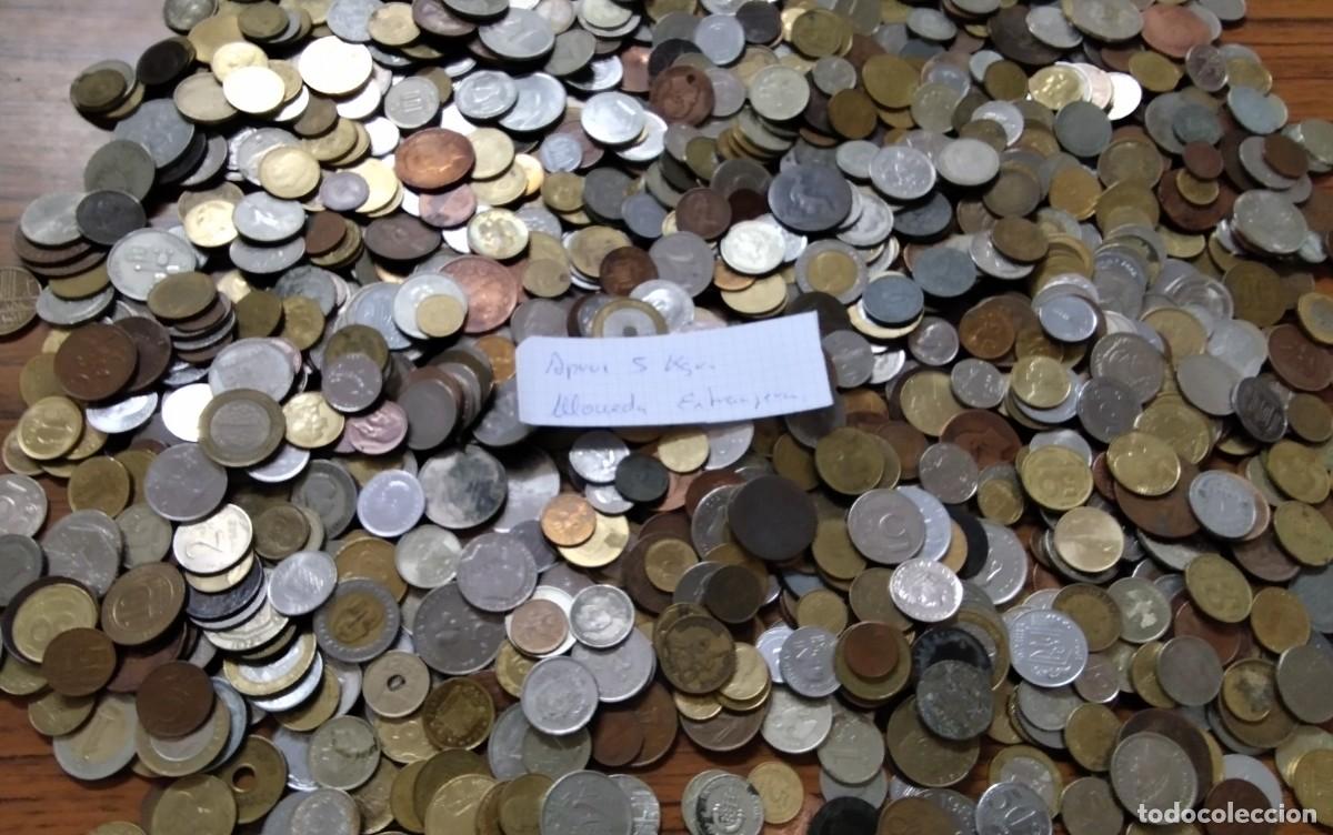 Monnaies d'Espagne: LOTE DE APROX 5 KGR DE MONEDA EXTRANJERA CIRCULADA PARA CATALOGAR