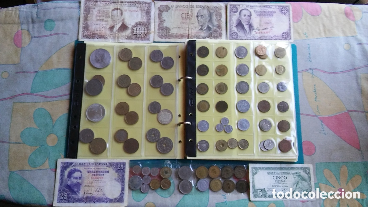Monedas de Espa&ntilde;a: Lote de monedas y billetes - Foto 18
